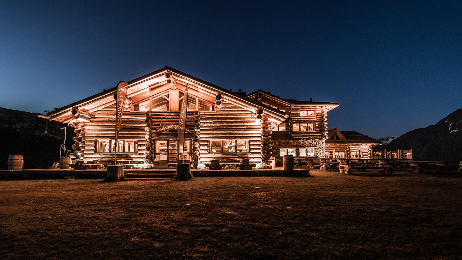 Sunny Valley at night illuminates the heart of the Stelvio National Park